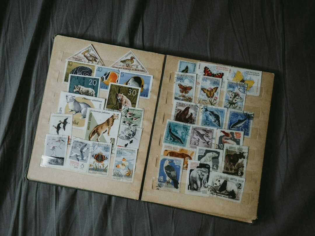 stamp album pages
