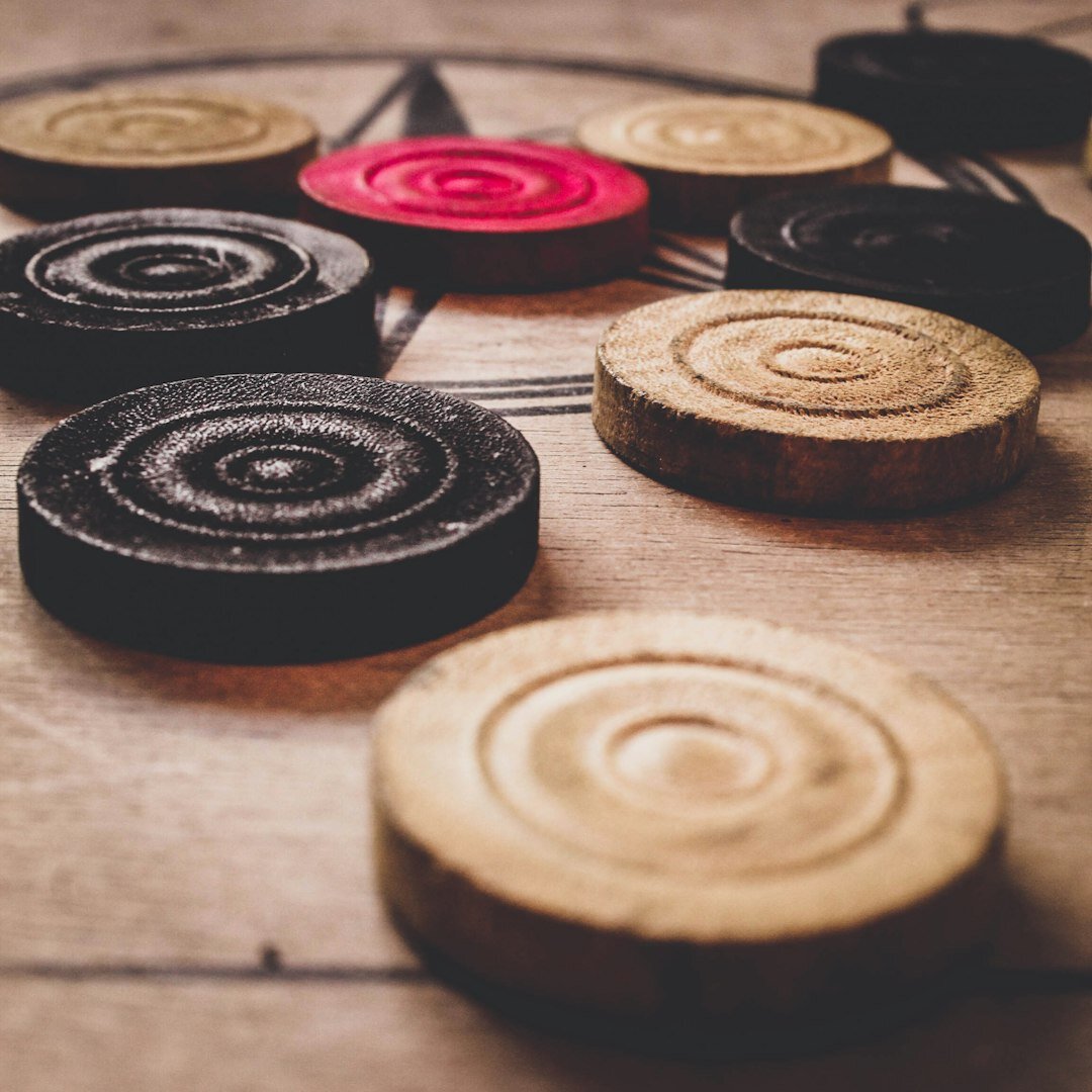 vintage board games on table