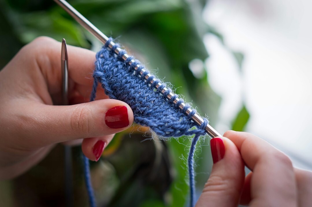 knitting family activity
